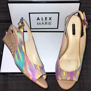 Alex Marie Multicolor Wedges Size 8